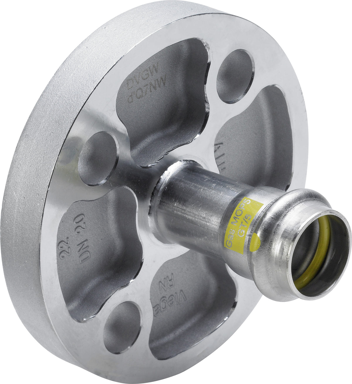VIEGA Viega Flanschübergang Sanpress Inox G 0259 in 28mm x DN25 Edelstahl – 735 784