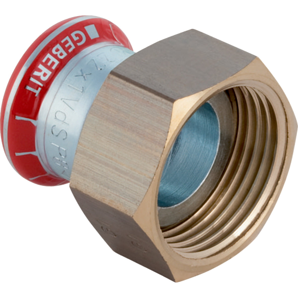 GEBERIT GE Mapress C-Stahl Uebergang mit Ueberwurfmutter MS d28mm x G1 1/2 verz. – 25050
