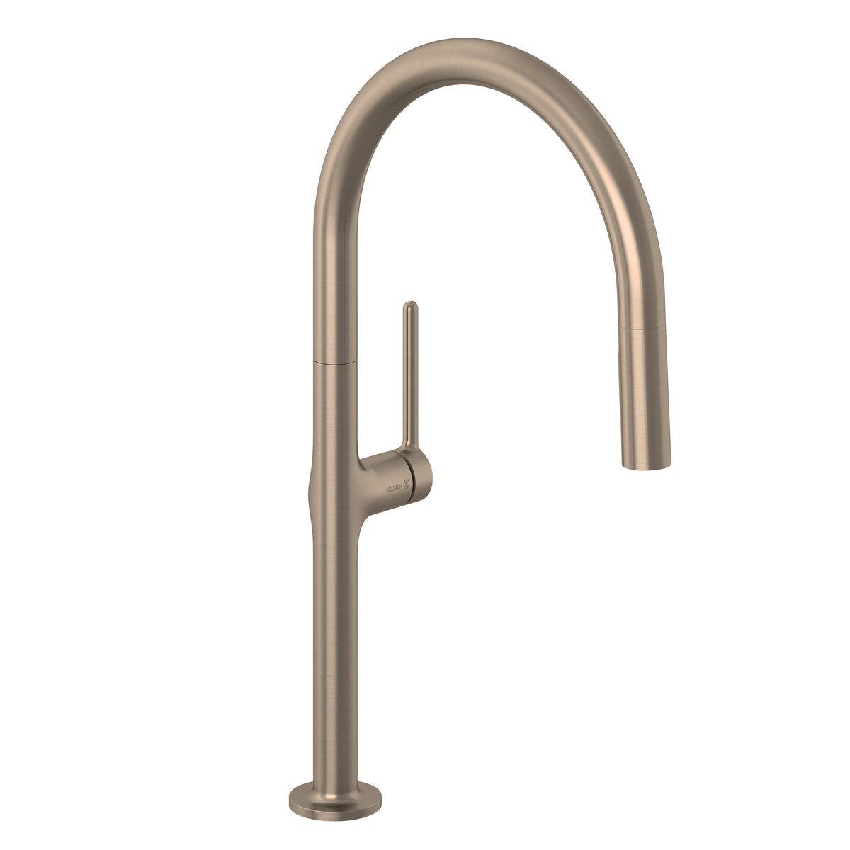KLUDI KLUDI-REEF Spültisch-Einhandmischer herausz. Geschirrbrause Brushed Bronze – 50851N175