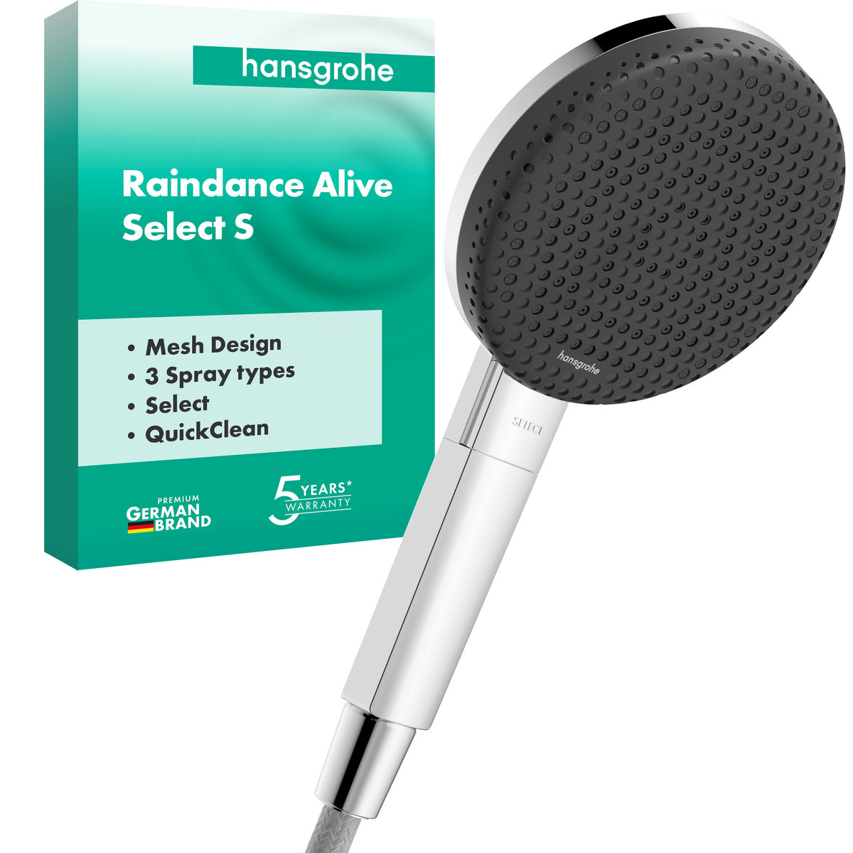 HANSGROHE HG Handbrause Raindance Alive Select S 125 3jet chrom – 24500000