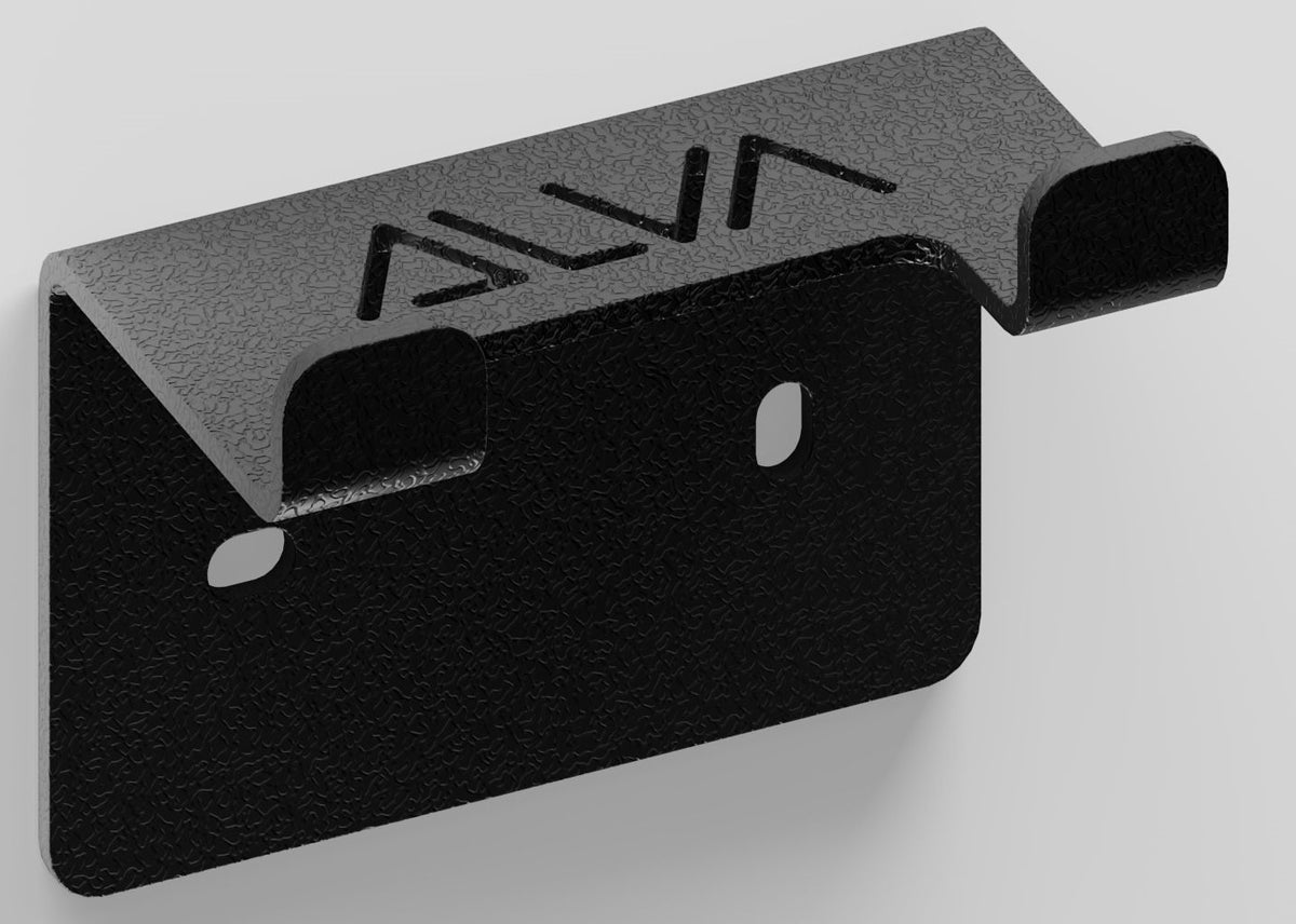 Alva Viva Hakenleiste 2-fach Schwarz Matt - AQASVIHL2S