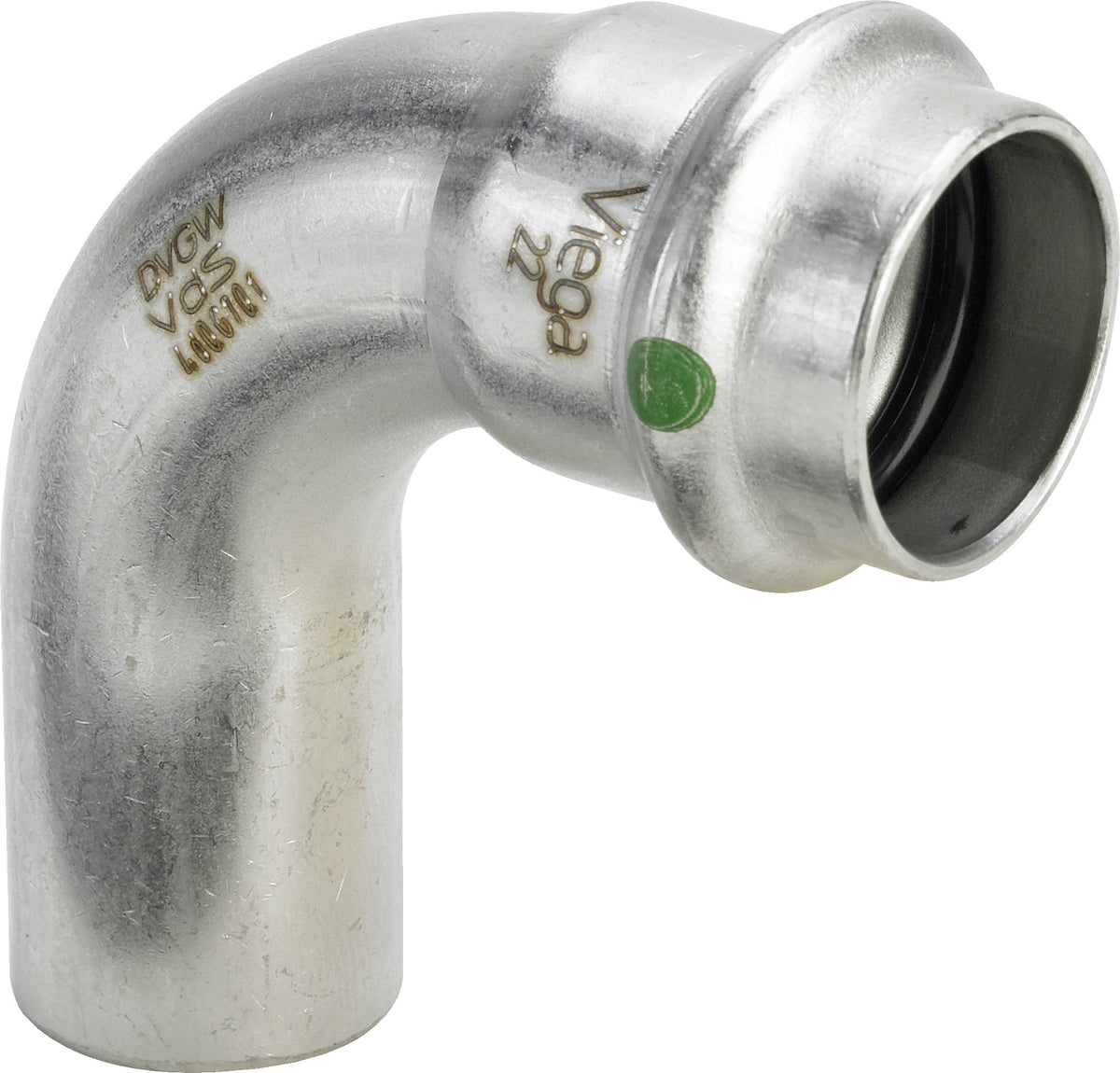 VIEGA Viega Bogen 90 Grad mit SC Sanpress Inox 2316.1 in 22mm Edelstahl – 435 721