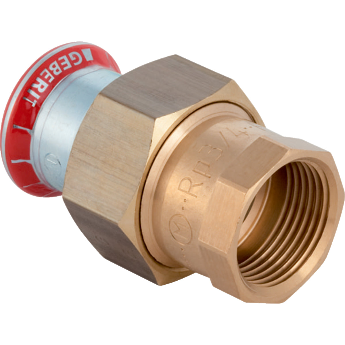 GEBERIT GE Mapress C-Stahl Durchgangsverschr. d42mm x Rp1 1/2 verzinkt – 25308