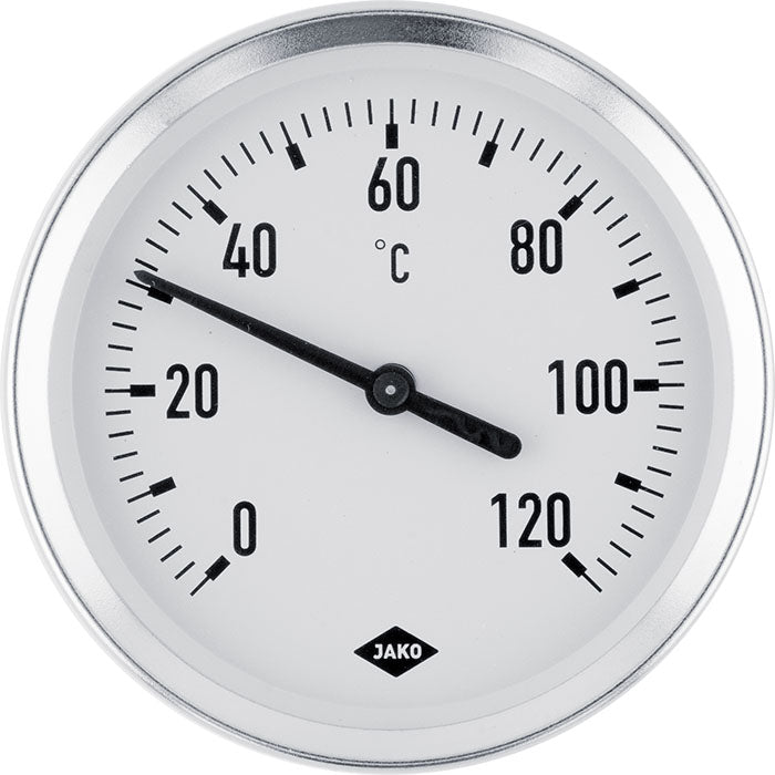JAKO Anliege-Thermometer Fig.2612 80 mm Dm. 0-120 Grad C – 2611090000