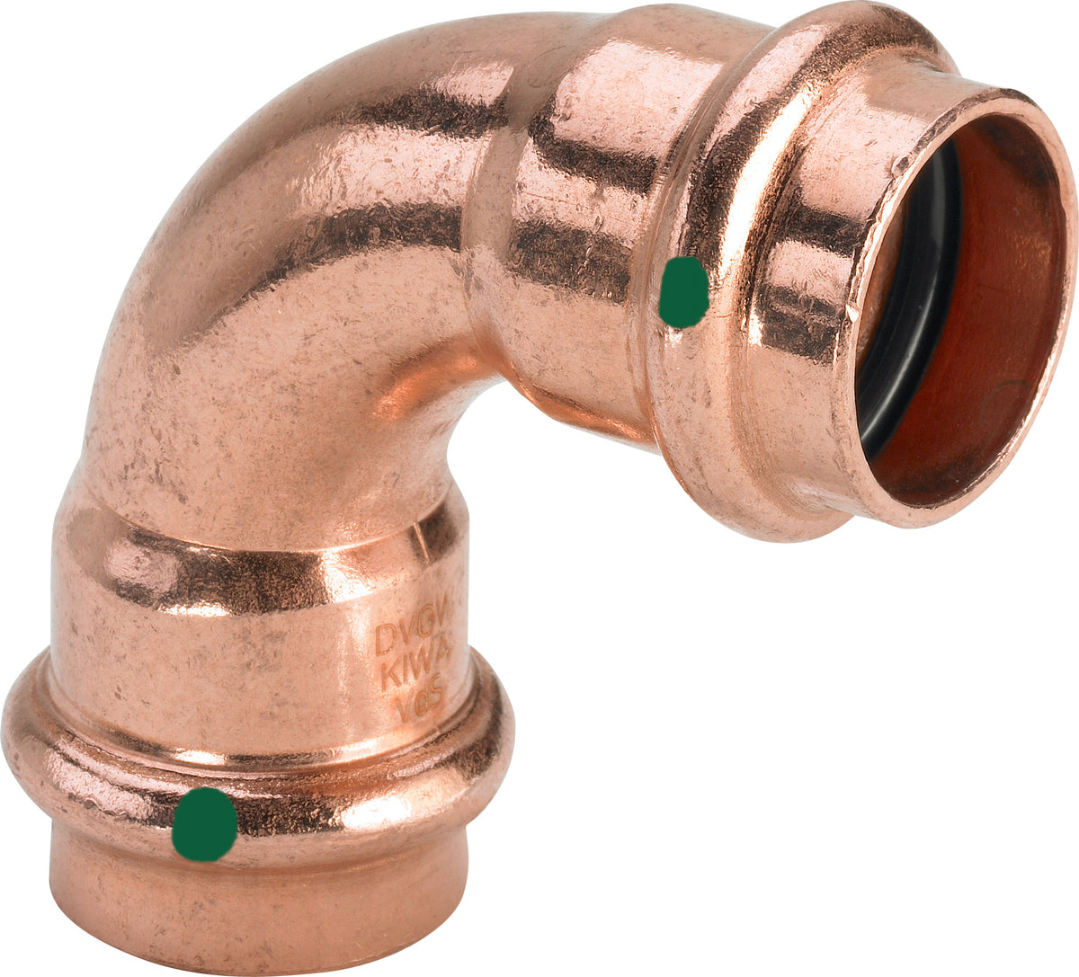 VIEGA Viega Bogen 90 Grad mit SC Profipress 2416 in 35mm Kupfer – 291 532