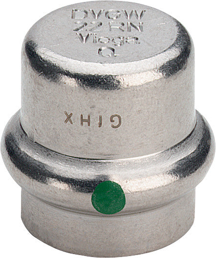 VIEGA Viega Verschlusskappe mit SC Sanpress Inox 2356 in 42mm Edelstahl – 452 902