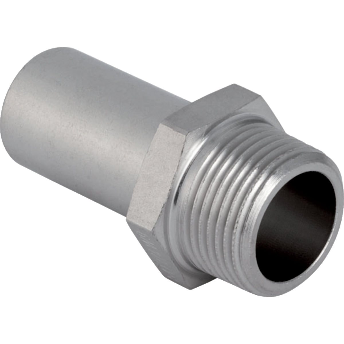 GEBERIT GE Mapress Edelstahl Uebergang mit Einschubende d18mm x R1/2 – 31933