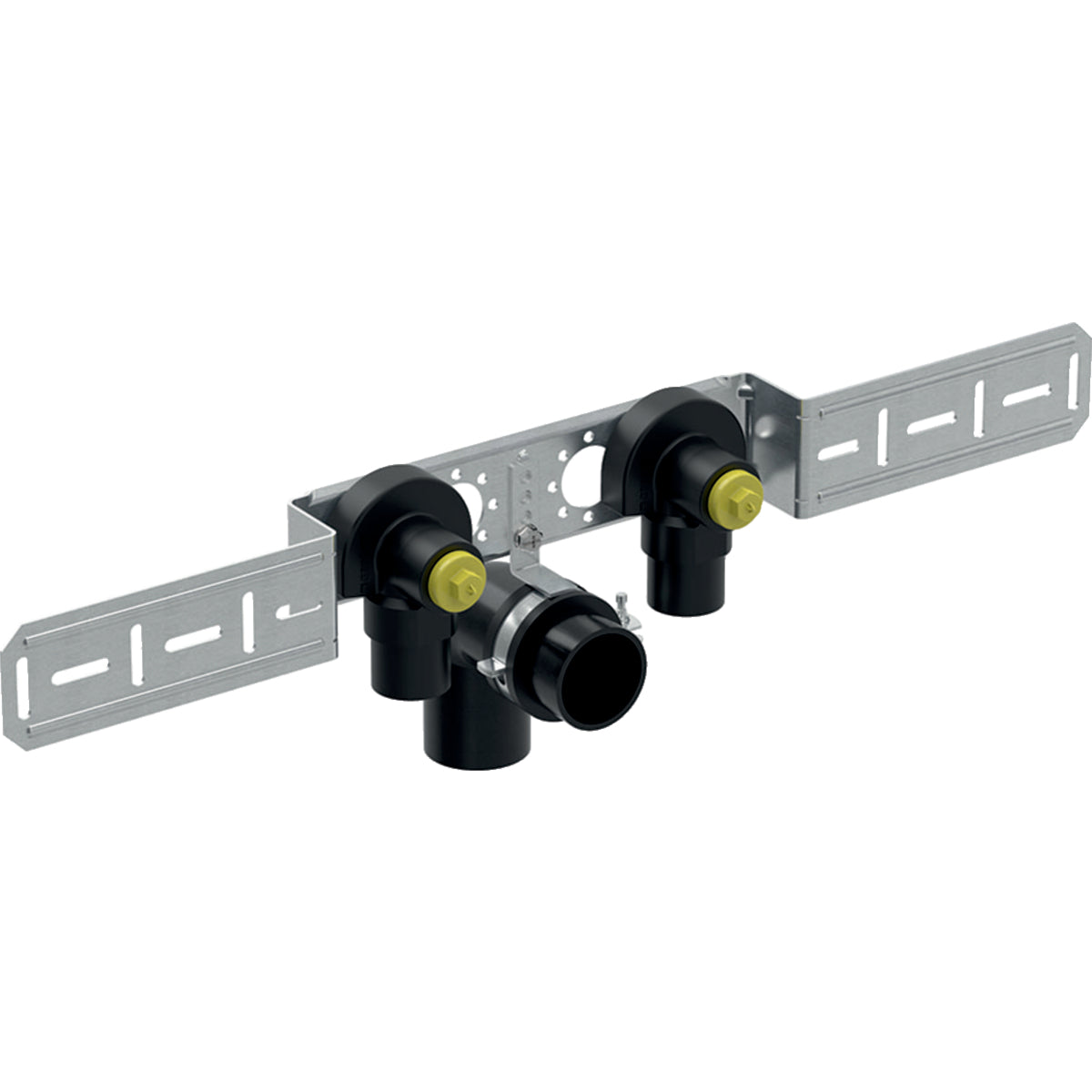 GEBERIT GE Mepla Anschlusswinkel, vormontiert zweifach, d20 x Rp1/2, AD15,3cm, Set – 602.783.00.5