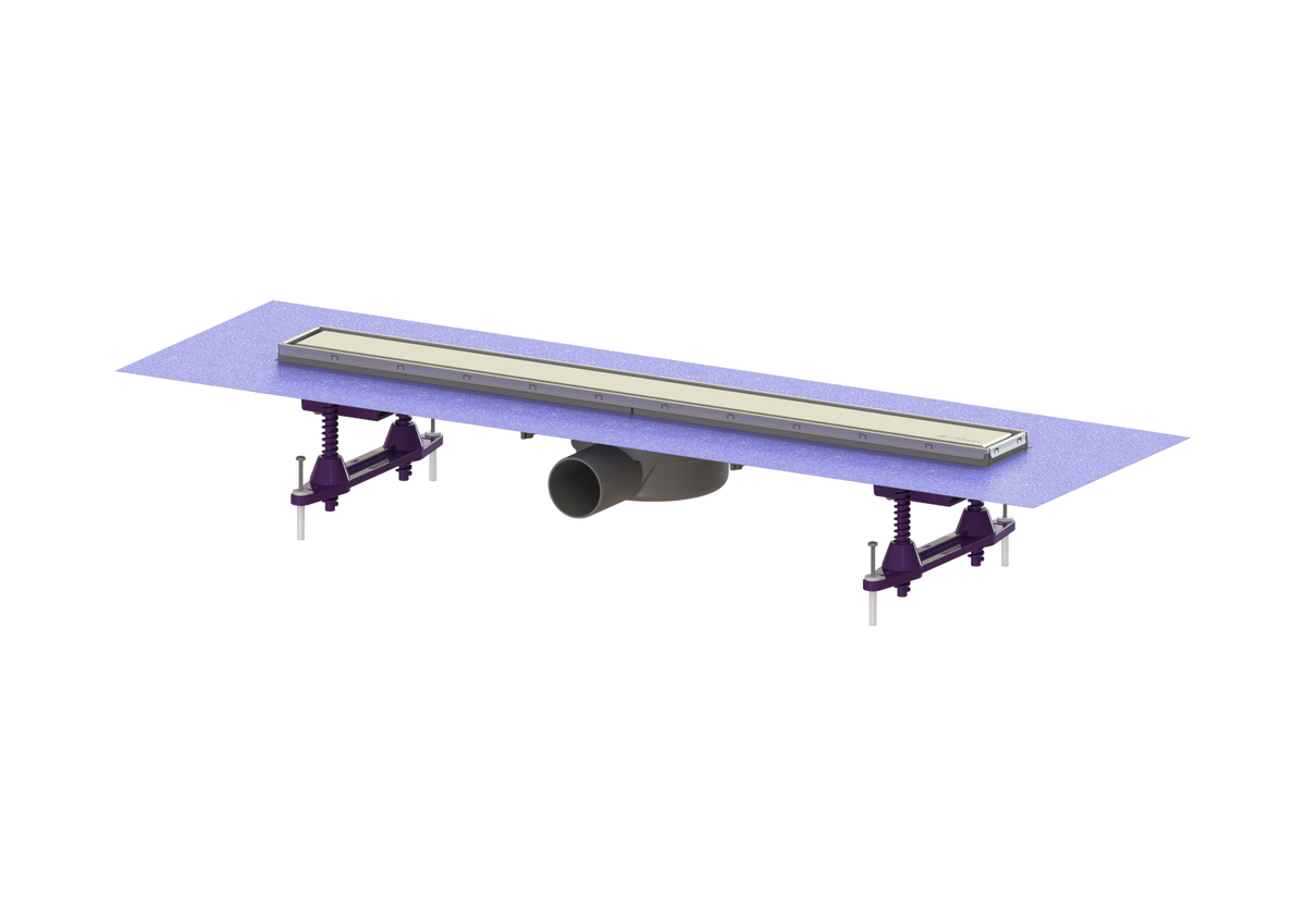 KESSEL KESSEL-Duschrinne Linearis Compact L: 650 mm, DN 50, WaD, V2A Abdeck., K 3 – 45600.62M