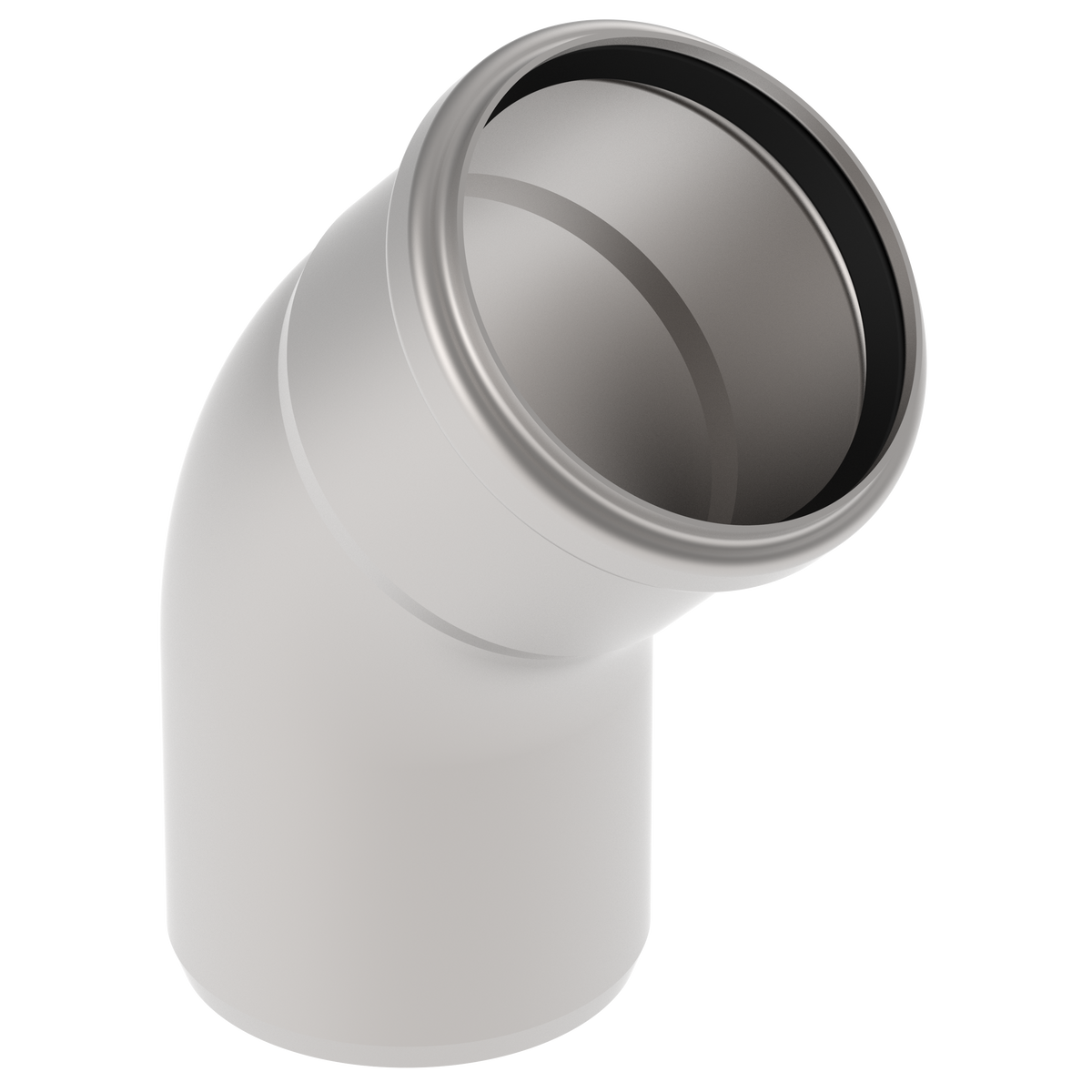 BLUECHER Rohrbogen 45 Gr.Wkst.1.4301 75mm – 820.045.075