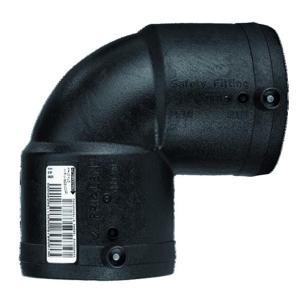 ALIAXIS Frialen E-Schweißwinkel W90 90° 2xMuffe da63mm SDR11 ÖVGW Wasser PN16 – 612099