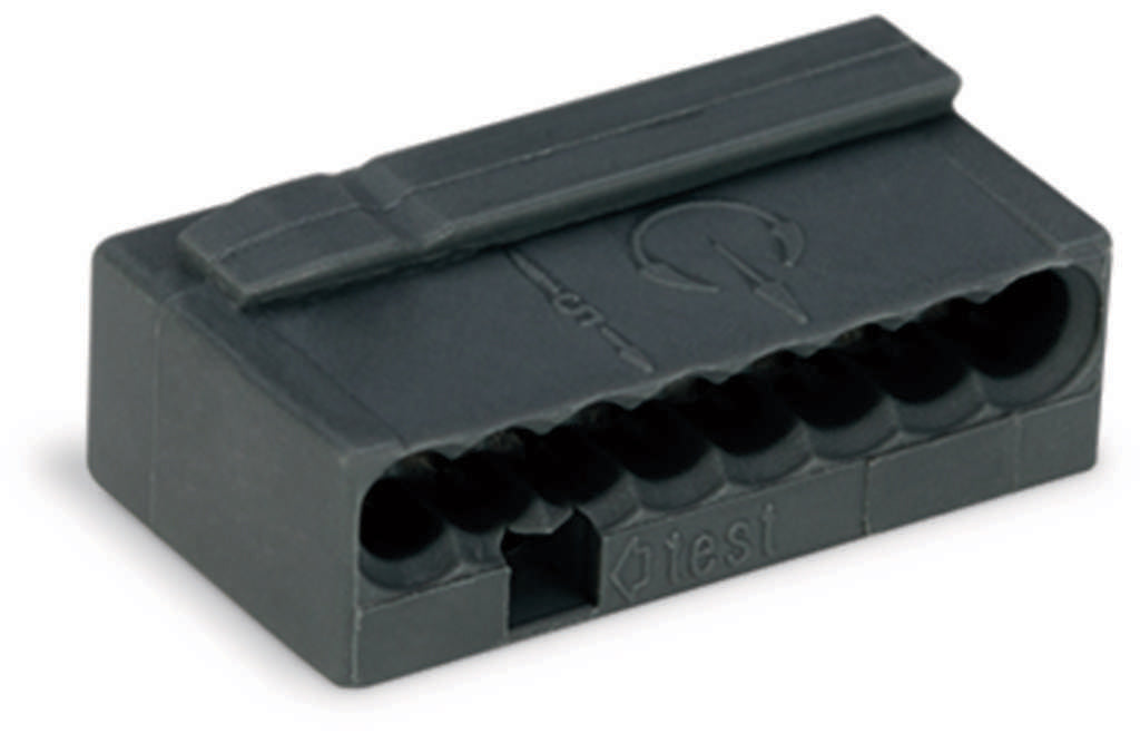 WAGO MICRO Verbindungsklemme 8-polig max. 0,8 mm², dunkelgrau – 243-208