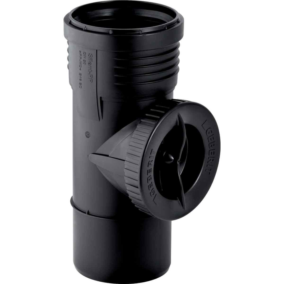 GEBERIT GE Silent-PP Putzstueck 90 Gr. D110mm, mit runder Oeffnung – 390.527.14.1