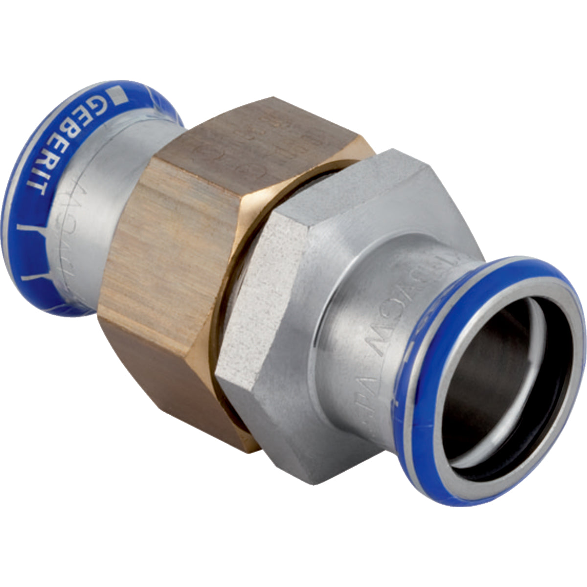 GEBERIT GE Mapress Edelstahl Verschraubung UeWM aus Messing d22mm – 35322