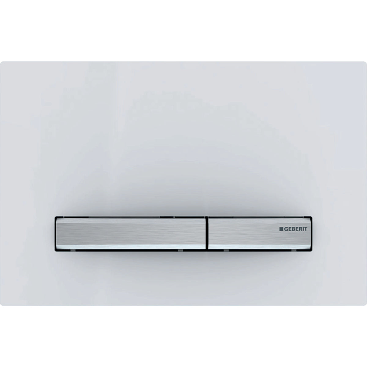 GEBERIT GE Betaetigungsplatte Sigma50 2-Mengen weiss-alpin, square – 115.788.11.2