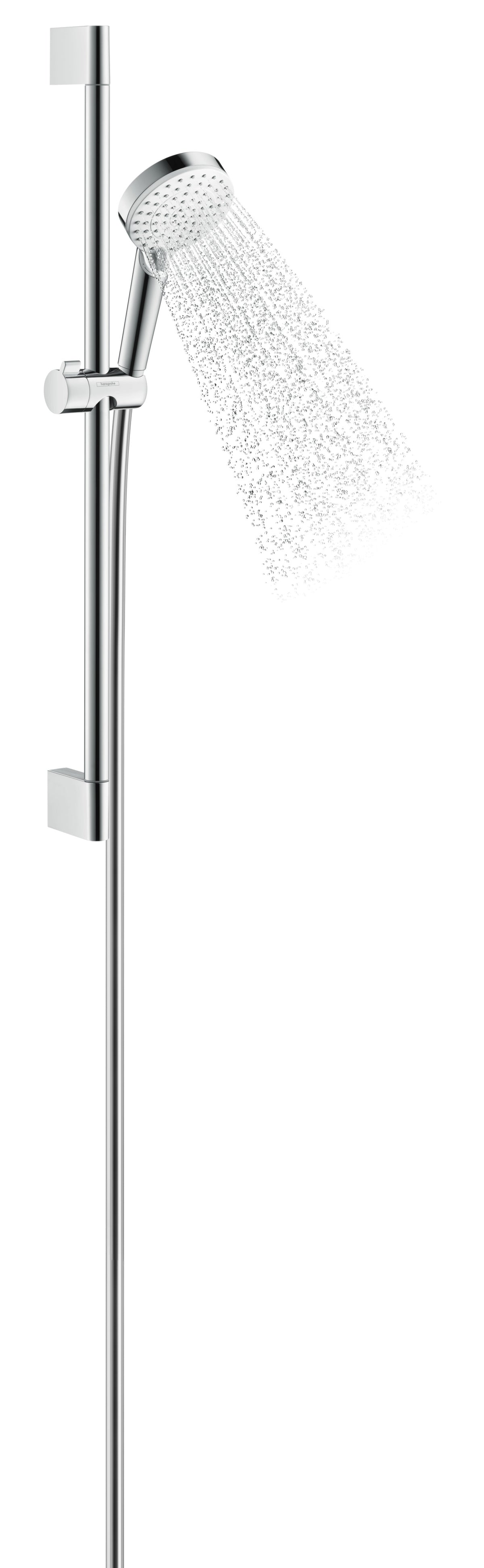 HANSGROHE HG Crometta Vario EcoSmart Brausenset 9 l/min/Unica 900mm weiß/chrom – 26538400