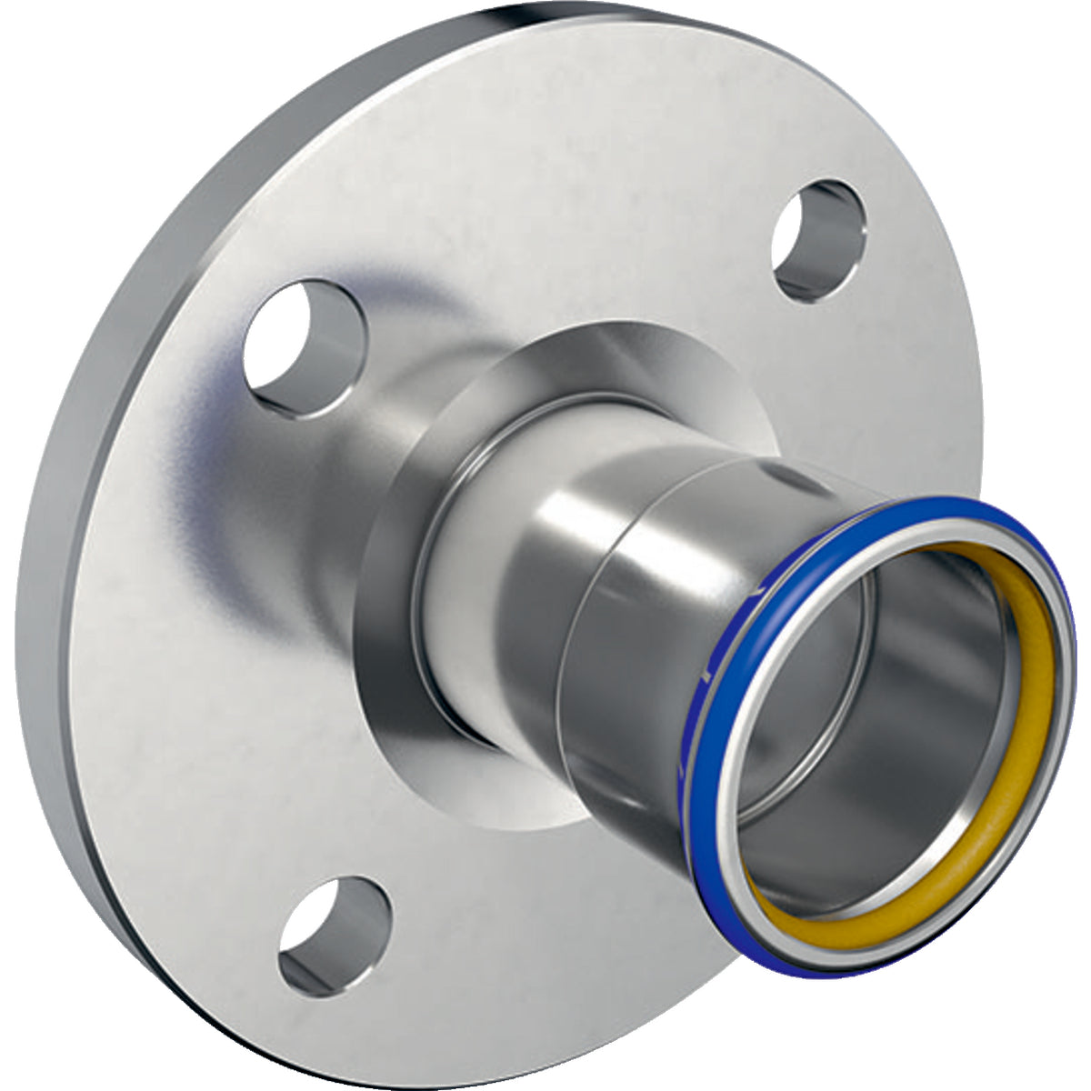 GEBERIT GE Mapress ES Gas Flansch PN10/17 mit Pressmuffe d28mm – 34205