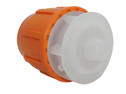 ALVA LWL Endkappe druckdicht PN16 PP transparent/orange 40mm - ATLWLEK40