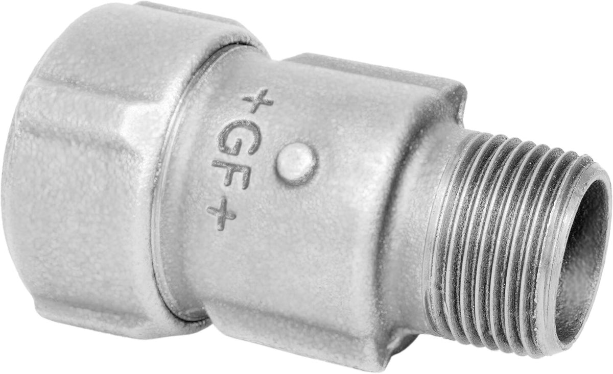 FISCHER GEORG FITTINGS Primofit Uebergangsstk. mit AG.,StahlxR EPDM 11/4xR11/4 verzinkt inkl. UA – 775206054