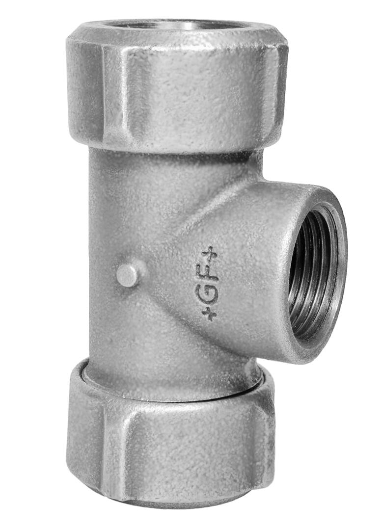 FISCHER GEORG FITTINGS Primofit T-Stück mit IG 5/4" verzinkt – 775312054