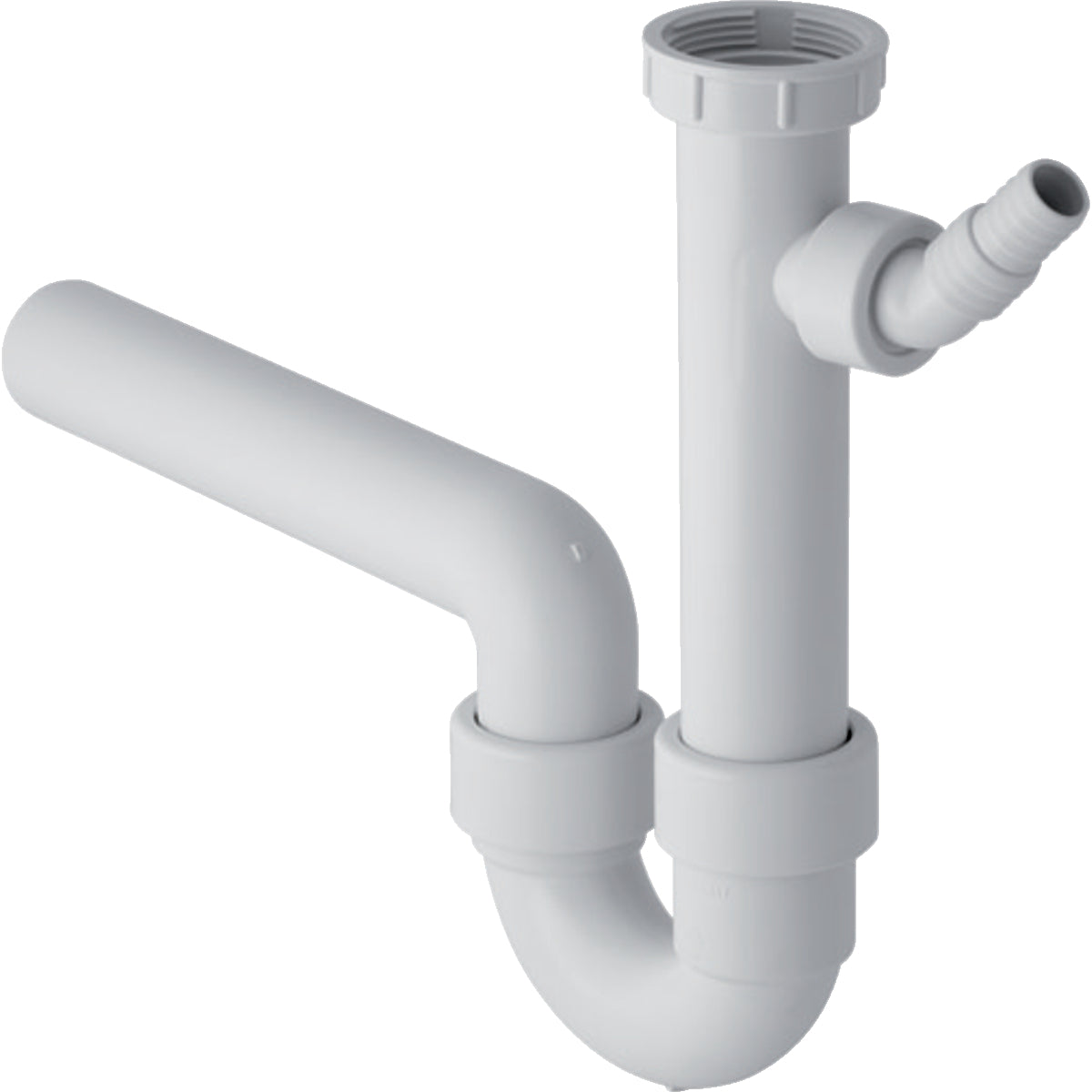 GEBERIT GE Fertigablauf 1teilig in PP d40mm x G1 1/2 weiss – 152.713.11.1