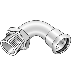KE KELIT CP460 C-St.-Pr. Üg.Bog.90 Gradm.AG 15x1/2" – 54712B02