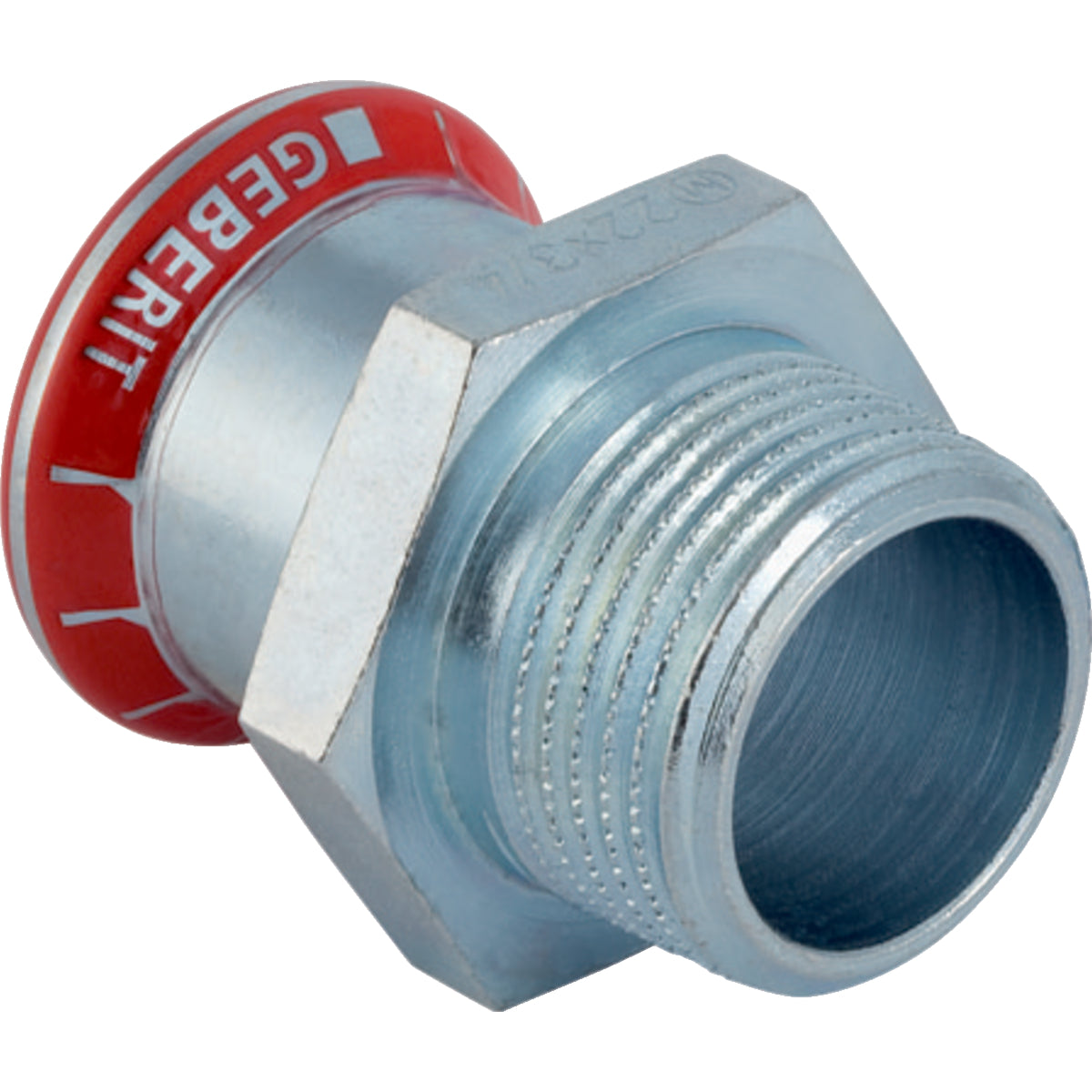 GEBERIT GE Mapress C-Stahl Uebergang d18mm x R3/4 verzinkt – 21705