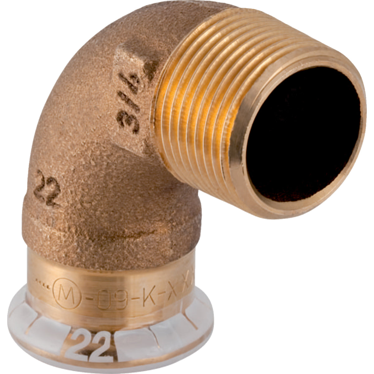 GEBERIT GE Mapress Kupfer Uebergangswinkel 90 Gr. d15mm x R1/2 – 63873
