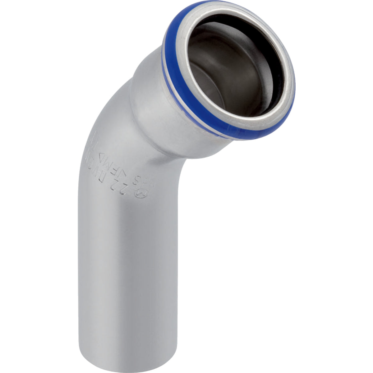 GEBERIT GE Mapress Edelstahl Bogen mit Einschubende 45 Gr. d28mm – 30705