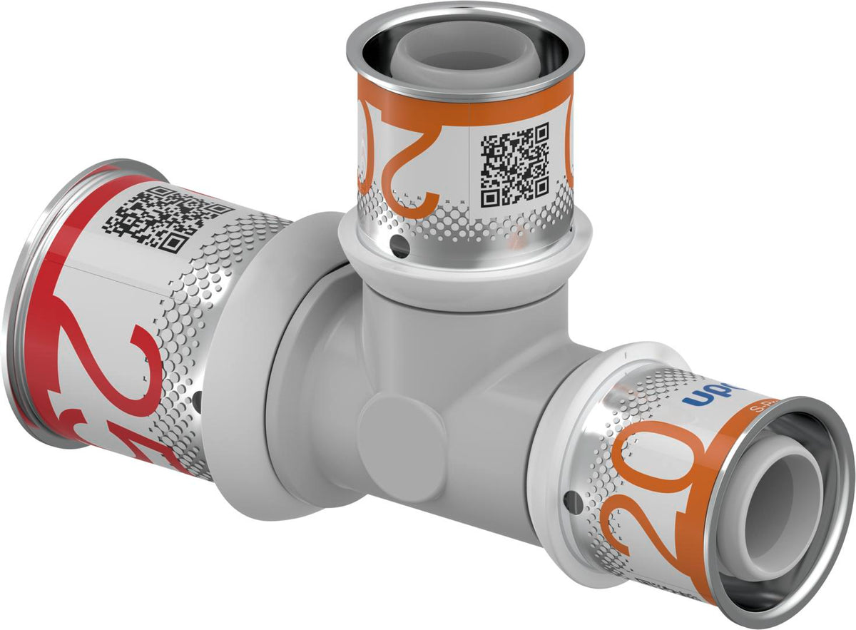 UPONOR Uponor S-Press PLUS T-Stück reduziert PPSU 25-20-20 – 1039956