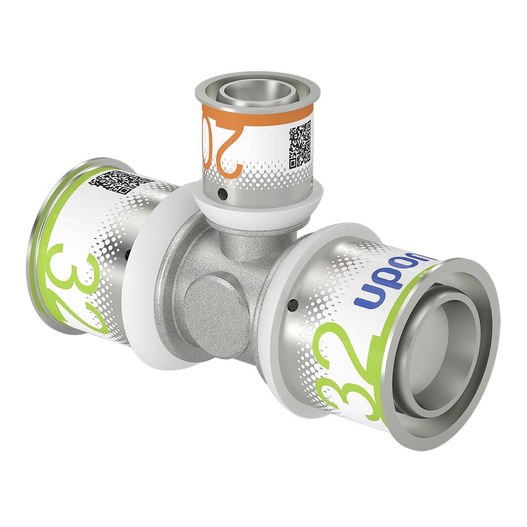 UPONOR Uponor S-Press PLUS T-Stück reduziert 32-20-32 – 1070581