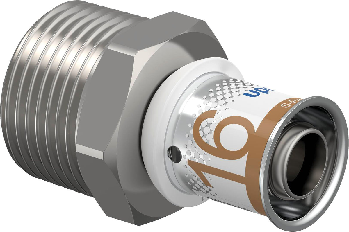 UPONOR Uponor S-Press PLUS Übergangsnippel 16-R3/4"MT – 1070503