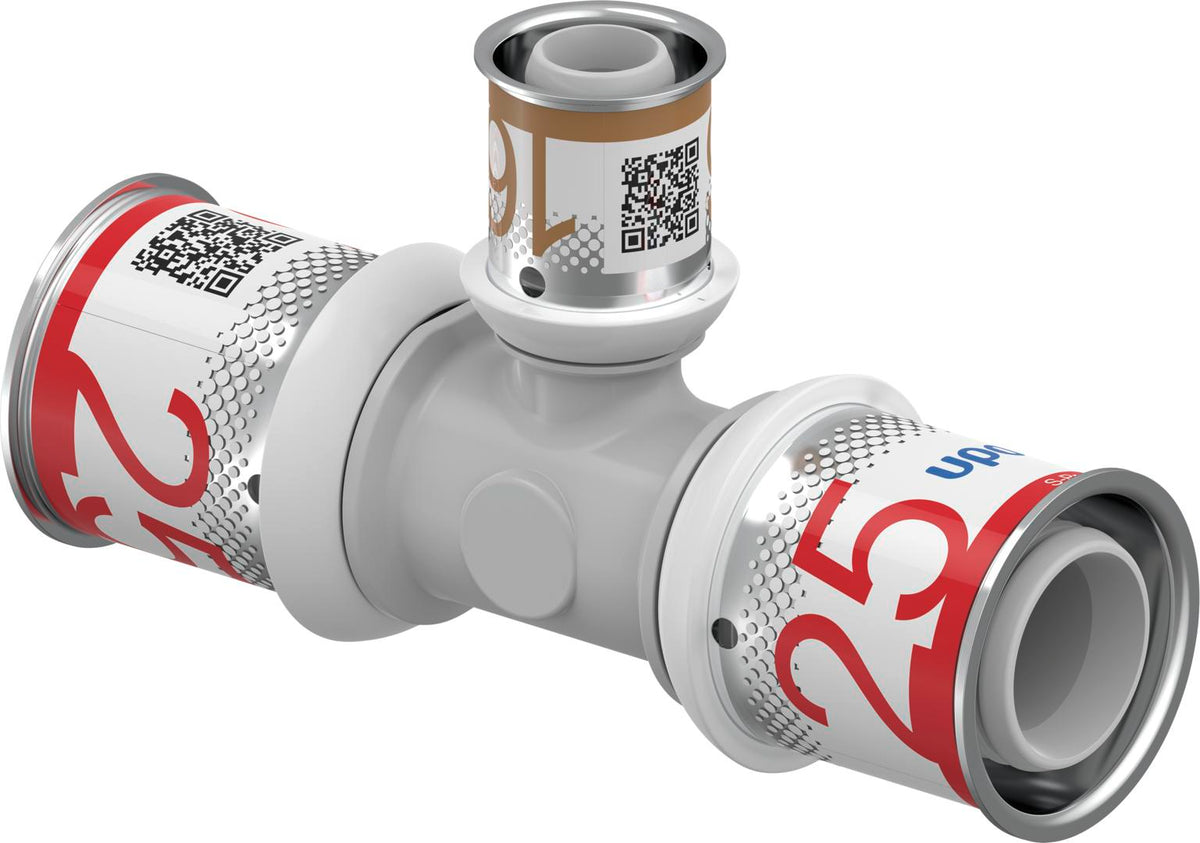 UPONOR Uponor S-Press PLUS T-Stück reduziert PPSU 25-16-25 – 1039955