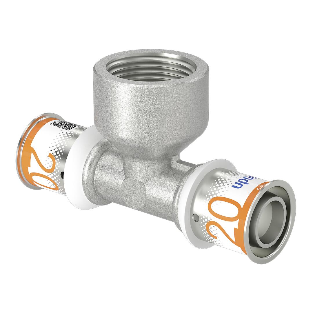 UPONOR Uponor S-Press PLUS T-Stück m. Innengew. 20-Rp3/4"FT-20 – 1070597
