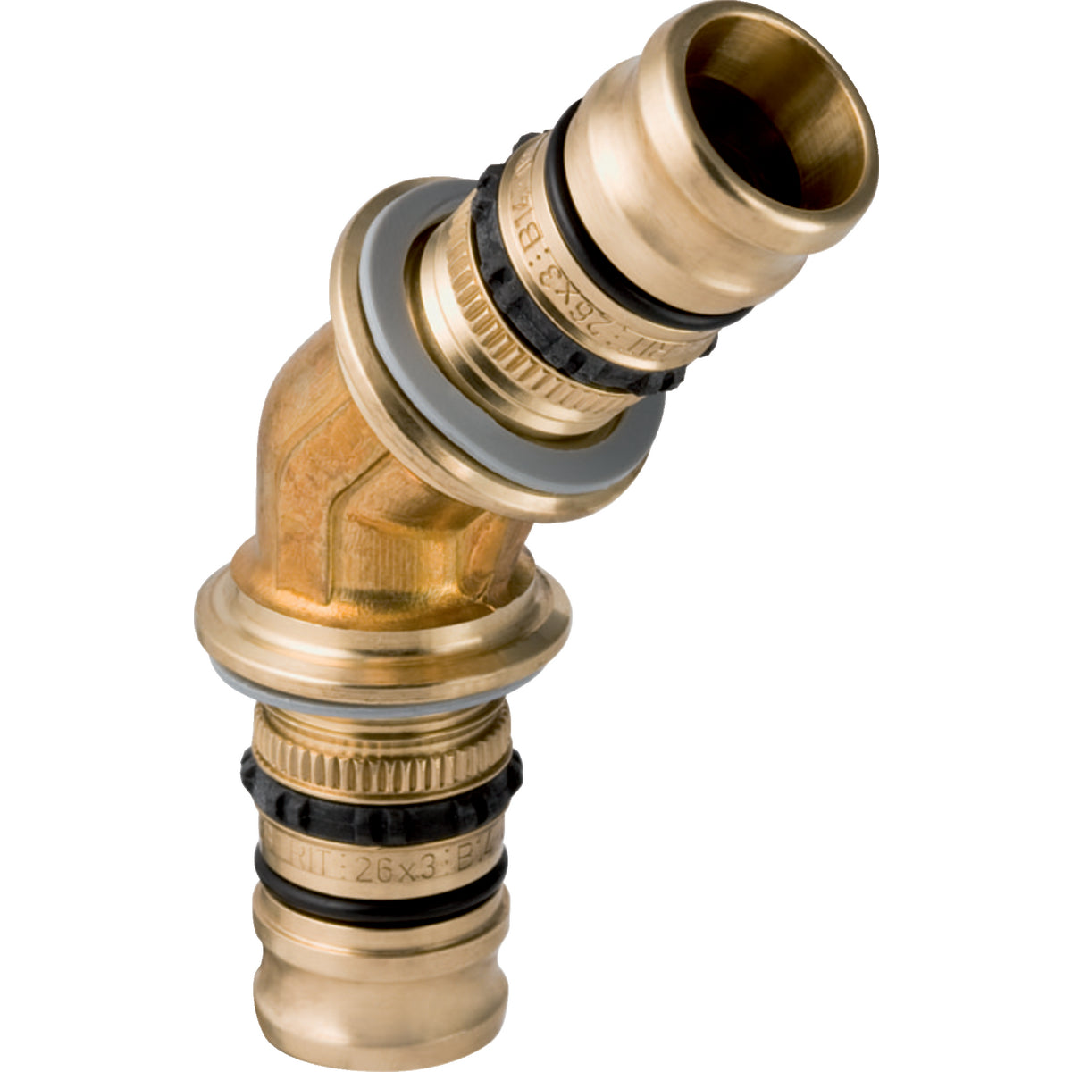 GEBERIT GE Mepla Winkel Messing 45 Gr. d26mm – 613.245.00.5