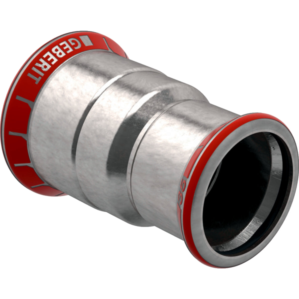 GEBERIT GE Mapress C-Stahl Muffe reduziert d54 x 35mm – 22024