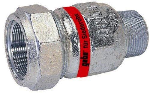 GEBO ARMATUREN gebooriginal Temperguss-KLV Serie 150 Typ A 1" x 31,8 mm für Siederohr – 02.150.00.03318