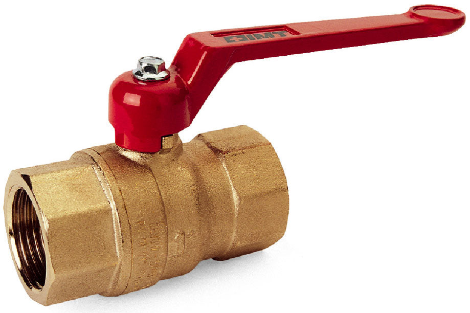 ALVA Universal-Kugelhahn 3/4" mess. DVGW f. Gas u. Wasser Griff Rot max.60°C