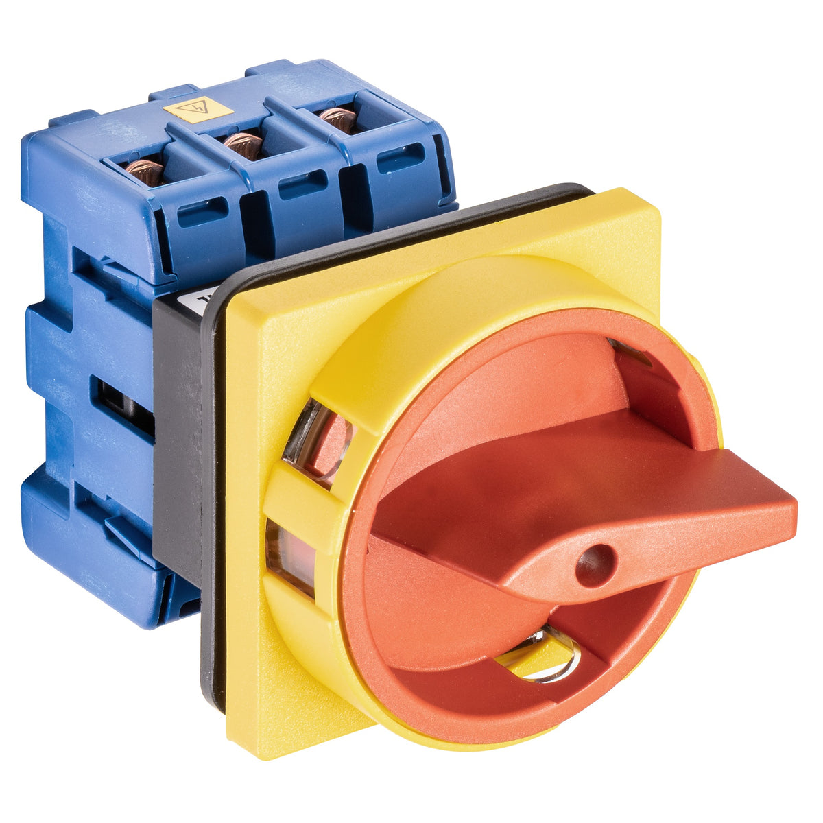 KRAUS&NAIMER Not-Aus-Schalt.4pol.4Loch-Frontbef.64x64 Ith=63 A,P=22 kW(AC23B,400V AC), 25 mm² – 70012706