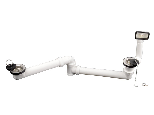 HUTTERER & LECHNER HL25U-6/4 Abl.verb. DN40 m. Vent.en 6/4" u. Ül.. f. reverse Doppelspülen – HL25U-6/4