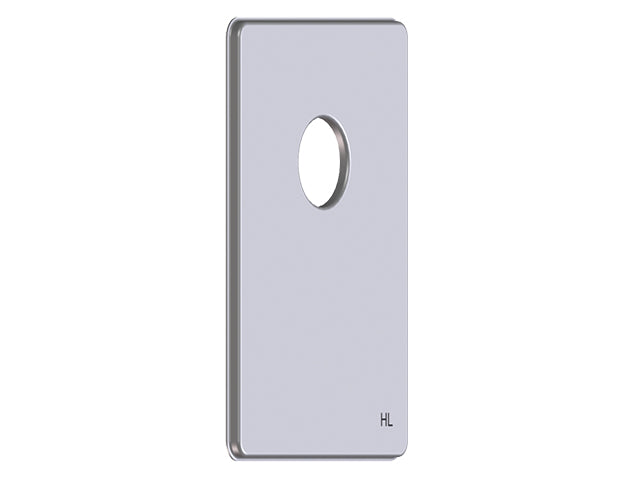 HUTTERER & LECHNER HL04000.4E Abdeckplatte Edelstahl mit Einzelöffnung – HL04000.4E