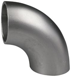 ALVA nahtloser Edelstahlrohrbogen DIN 2605, 1.4571/316L, 3D/90°, 21,3x2,0 mm - ERBN4-21/2