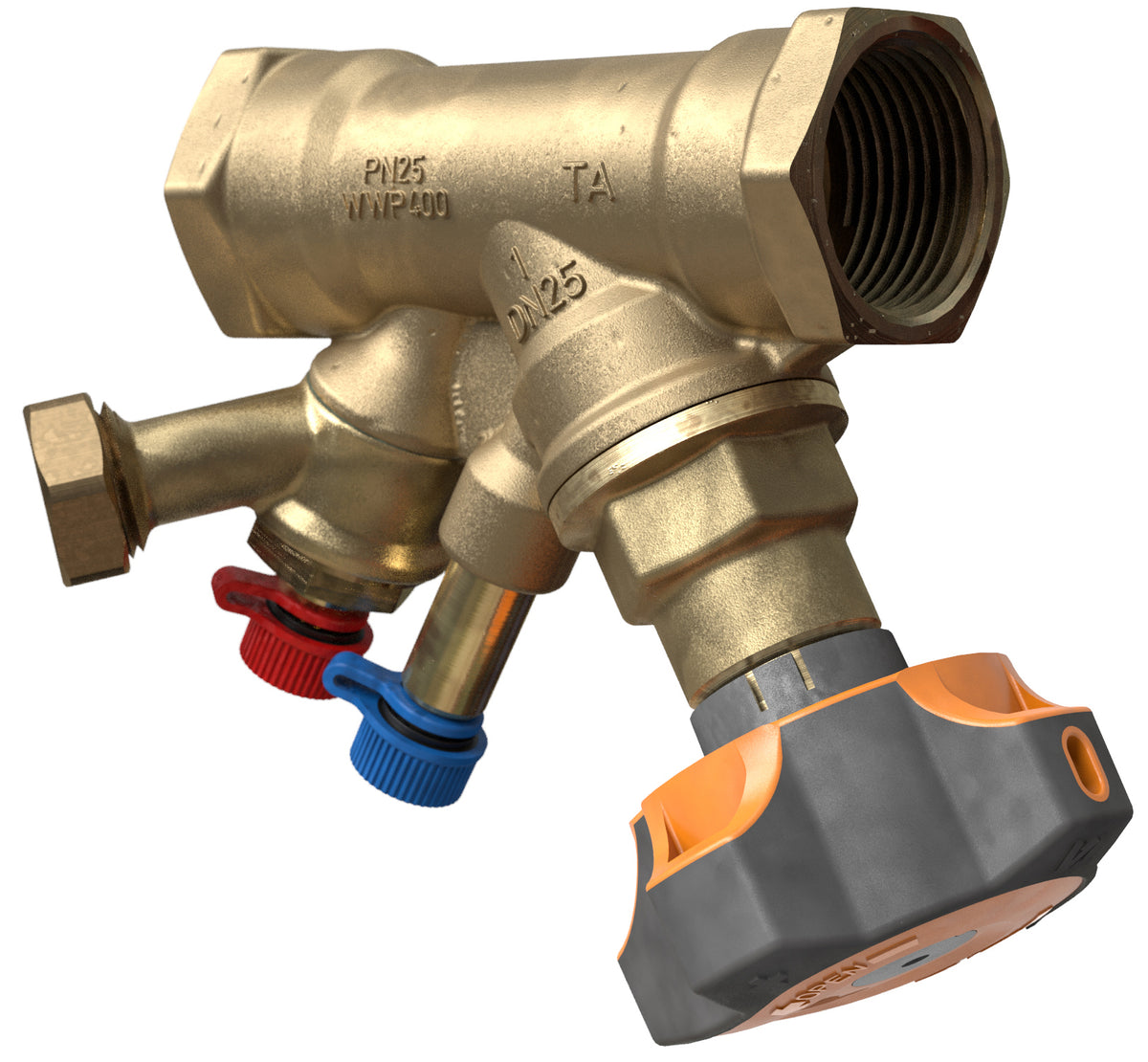 TA TA STAD Einregulierungsventil 6/4" mit Entleeradapter, 52851640 – 52 851-640