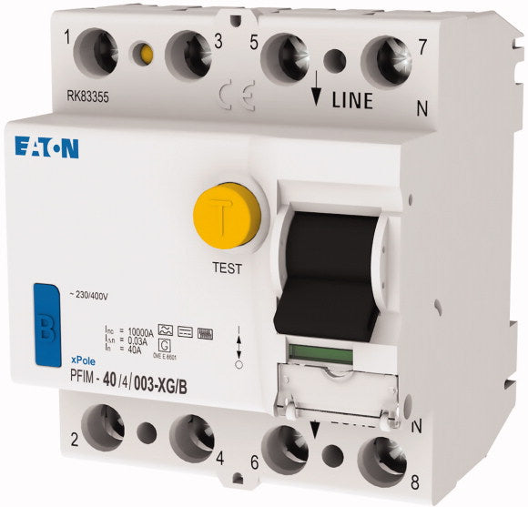 EATON FI-Schalter Typ XS/B allstromsensitiv 40A/4pol/300mA (40A vs) – 300307