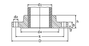 Alva Gewindeflansch / DIN2566 / PN 10 5/4" schw. / RSt 37.2 (S235JRG2) - 2566S32