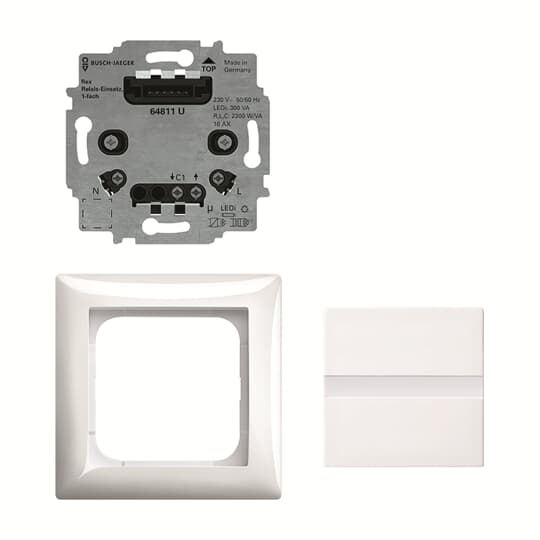 BUSCH-JAEGER Komfortschalter flex,Set m.Relais-Einsa. – 2CKA006800A2912