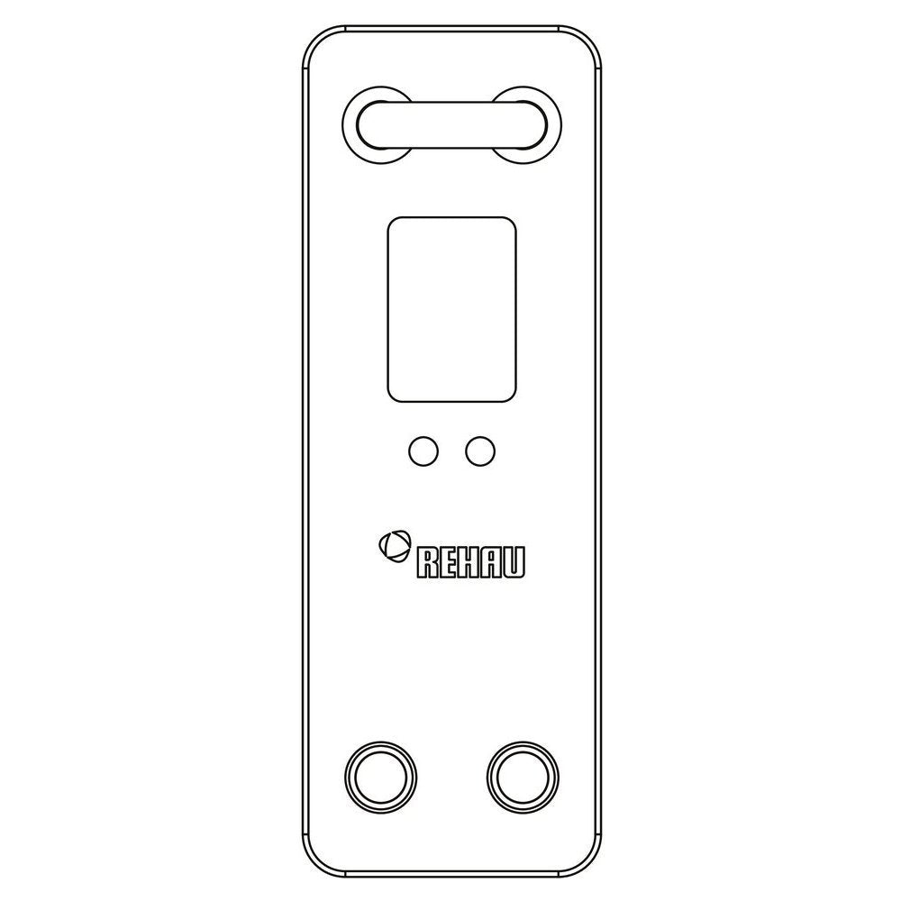 REHAU REHAU Montageblock für Ventilheizkörper mit RAUTITAN stabil 16,2 x 2,6 – 12348031900