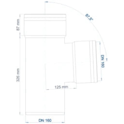 POLOPLAST PP Branch POLO-KAL XS DN 160/160/87 Degrees – 102247