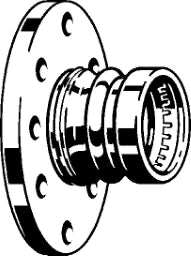 VIEGA Viega flange with SC Sanpress 2259.5XL in 76.1mm red bronze – 479 954