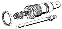 SCHELL SCHELL Oberteil mit Spindel zu aktueller Polararmatur – 22 235 00 99